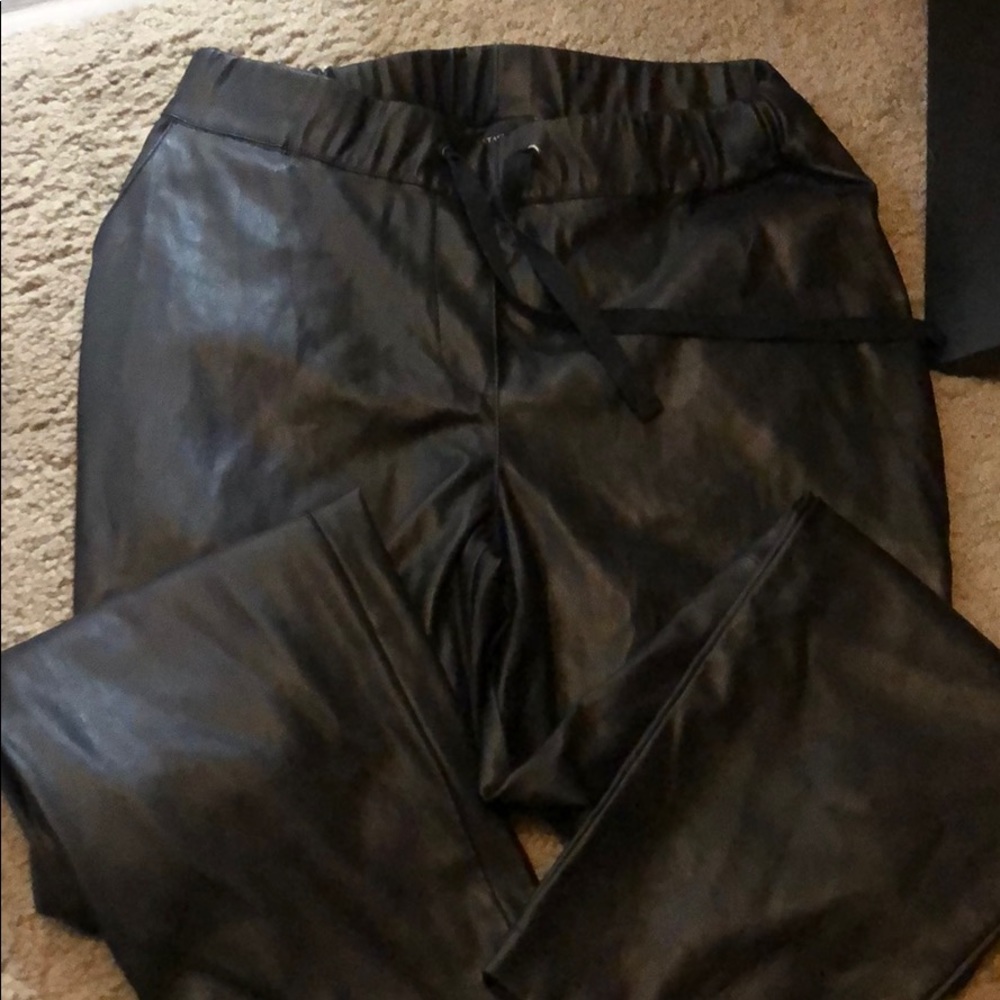 Ann Taylor faux leather trousers